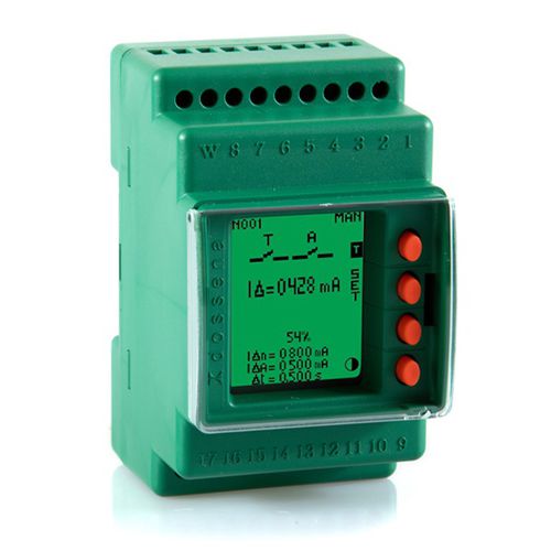 Relé de protección diferencial - DER4F/2D - DOSSENA - de fuga a tierra / de corriente / 2NA/NC