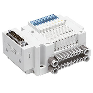 Distribuidor neumático accionado por solenoide - JSY series - SMC  - de cajón / accionado neumáticamente / de 5/2 vías
