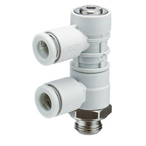 Válvula de retención de pistón - AKP series - SMC  - de protección / de acero inoxidable / compacta