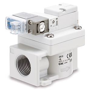 Válvula eléctrica - IBV series - SMC  - para aire / de tuberías / para soplador