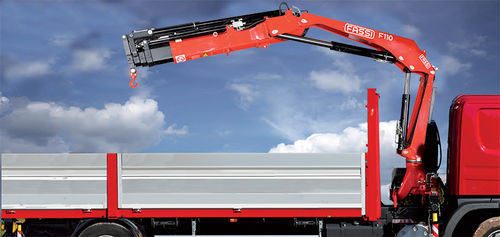 Grúa montada sobre camión - F110B.0 series - Fassi gru S.p.A - de pluma articulada / con motor térmico / hidráulica