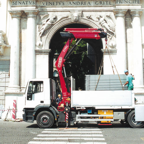 Grúa montada sobre camión - F195A.0 series - Fassi gru S.p.A - de pluma articulada / para obra / de elevación
