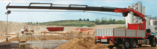 Grúa montada sobre camión - F415A.2 series - Fassi gru S.p.A - de pluma articulada / telescópica / para obra