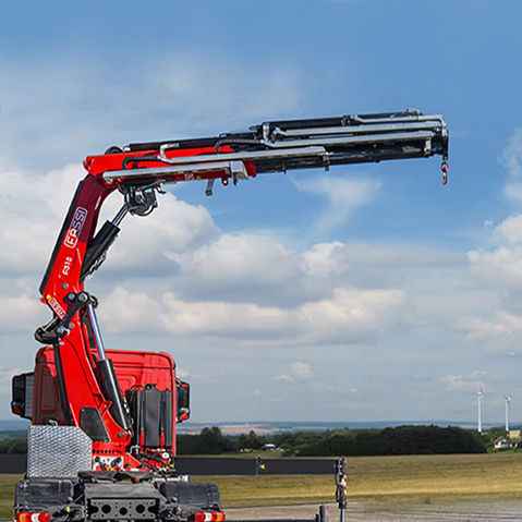 Grúa montada sobre camión - F515RA e-dynamic series - Fassi gru S.p.A - de pluma articulada / para obra / de elevación
