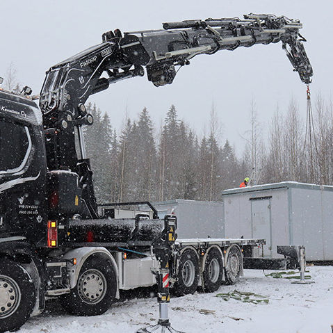 Grúa montada sobre camión - F1450R-HXP TECHNO series - Fassi gru S.p.A - de mástil / para obra / de elevación