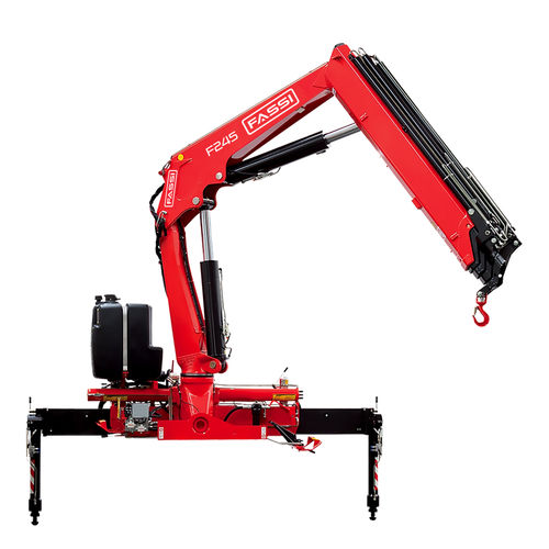 Grúa montada sobre camión - F245A active - Fassi gru S.p.A - telescópica / para obra / de elevación