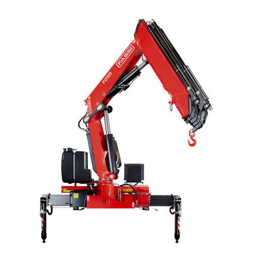 Grúa montada sobre camión - F295A e-dynamic - Fassi gru S.p.A - de pluma articulada / para obra / de elevación