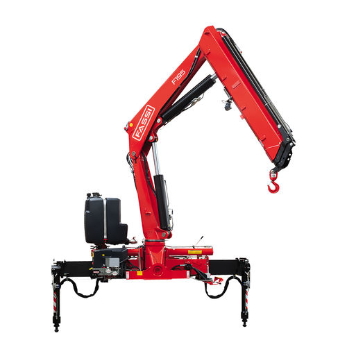Grúa montada sobre camión - F195A active - Fassi gru S.p.A - de pluma articulada / para obra / de mantenimiento