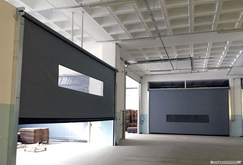 Puerta enrollable - SHIPYARDDOOR (Hangar Door | High Speed Door) - de PVC / acristalados / industrial