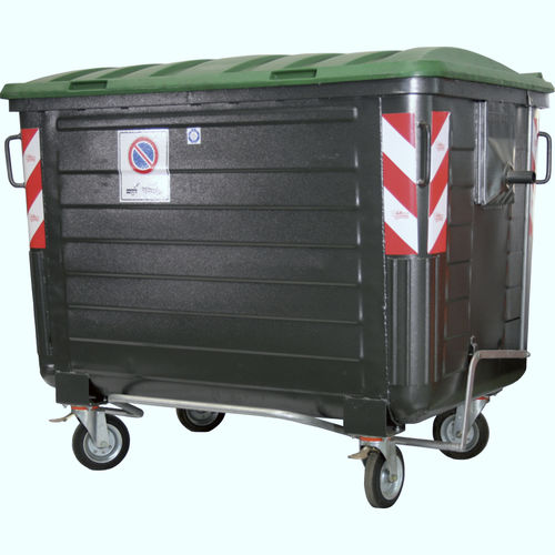 Contenedor de residuos de metal - GRA-600 series - GRECO-ECOLOGY - para papel / para material plástico / con tapa