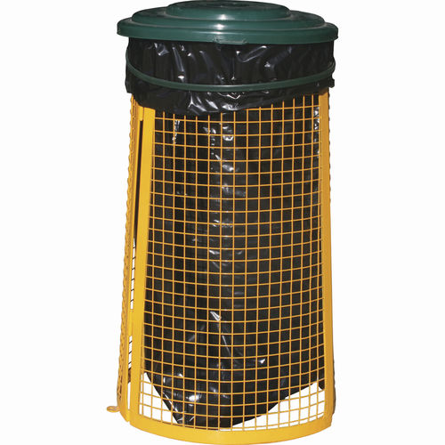 Cubo de basura de metal - GRA-TRS - GRECO-ECOLOGY - para residuos urbanos / con tapa
