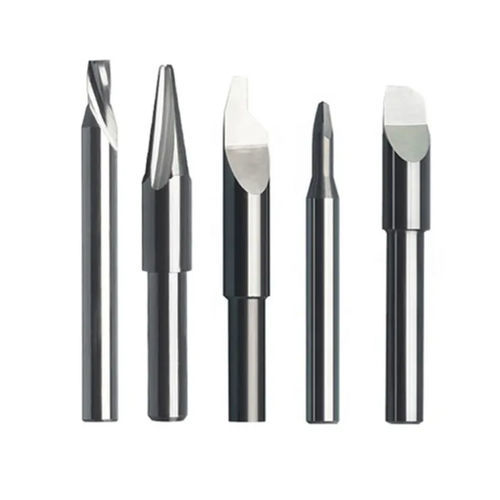 Accesorios Router | 10 Unidades, Vástago 1/8", Corte 2mm, Revestimiento Azul Fresas Cnc Carburo Tungsteno