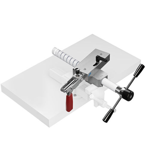 Cortatubos de plástico - V1411-0010 - IPT Institut für Prüftechnik Gerätebau GmbH & Co. KG - montado sobre banco