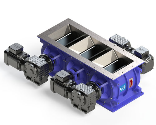 Válvula rotativa para transporte neumático - 12" Multi-Port Series - ACS Valves - para material a granel / para productos alimentarios / para aplicaciones farmacéuticas