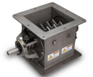 Válvula rotativa para plástico - ACS Valves - para cargas pesadas / para productos alimentarios / zócalo redondo