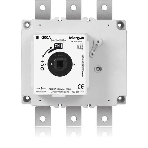 Interruptor seccionador motorizado - S6-0400DC series - Telergon - 3 polos / 2 polos / industrial