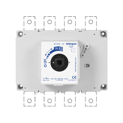 Interruptor seccionador unipolar - S6-0125__S0 - Telergon - 2 polos / DC / montado en electroducto