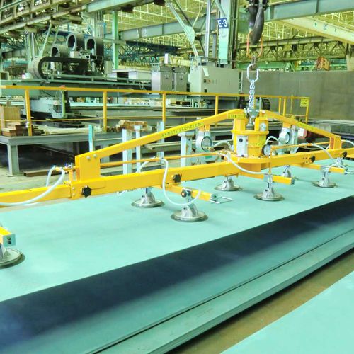 Elevador de ventosas para chapa metálica - JVD M-6075 - Fukoku Corp. - para el sector de la construcción / para cargas pesadas / horizontal