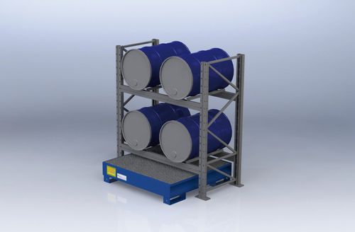 Sistema de estanterías para depósito de almacenamiento - 200 l | SCxxFZ00 series - Morandin Contenitori Industriali - modular / ajustable / para carga mediana