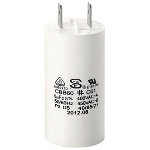Condensador eléctrico de película de polipropileno metalizado - CBB60-I - Sheng Ye Electric Co.,ltd - cilíndrico / de factor de disipación / para motor eléctrico