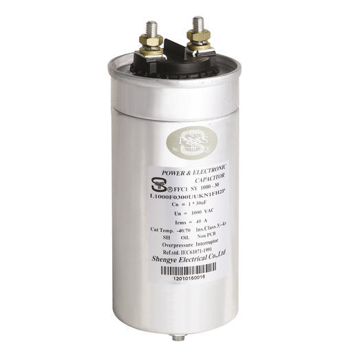 Condensador eléctrico de filtrado - FFC1 - Sheng Ye Electric Co.,ltd - de película de polipropileno metalizado / cilíndrico / de rosca