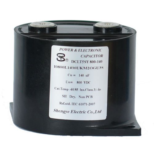 Condensador eléctrico de alisado de CC - DCLT5 - Sheng Ye Electric Co.,ltd - de película de polipropileno metalizado / de rosca / autorreparable
