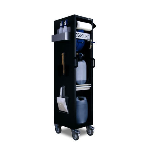 Carro de limpieza - KMW 4000 - Apfel Metallverarbeitung GmbH - con estantes / con cajones