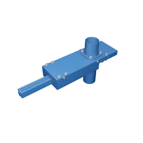 Válvula de guillotina - DN 80/DN 100 - ARP GmbH & Co. KG - neumática / para aspiración