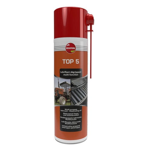 Aerosol multifunción - TOP 5 - MOLYDAL - lubricante / anticorrosión / desbloqueante