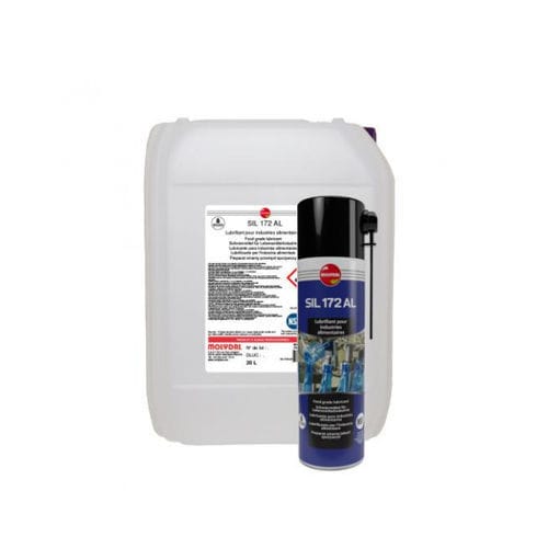 Aceite de lubricación - SIL 172 AL - MOLYDAL - de contacto / de silicona / para material plástico