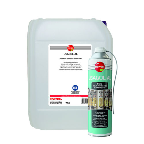 Aceite de lubricación - USAGOL AL - MOLYDAL - de contacto / mineral / para material plástico