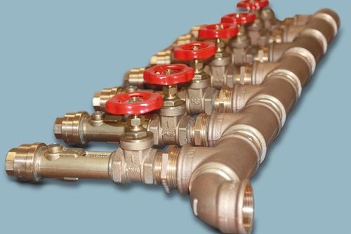Manifold multivía - Deltatherm Hirmer GmbH - de latón