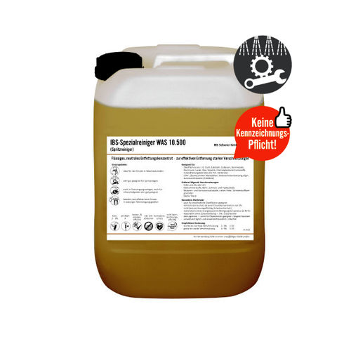 Detergente a base de agua - WAS 10.500 - IBS Scherer - de vidrio / de alta eficacia / lubricante