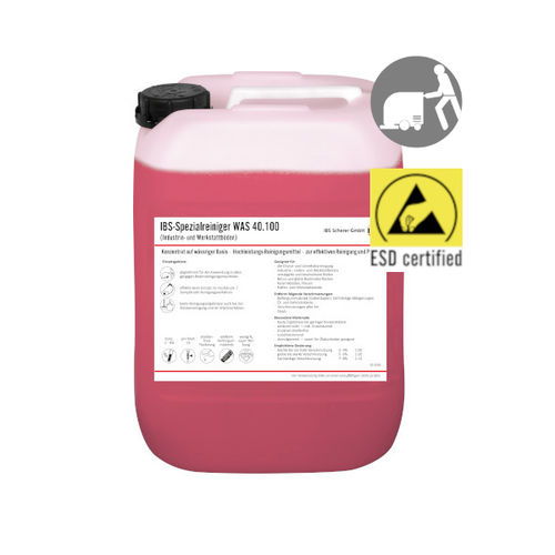 Detergente en fase acuosa - WAS 40.100 - IBS Scherer - para cerámica / de alta eficacia / biodegradable