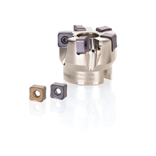 Fresa de plaquita - DoQuad-Mill - Tungaloy EUROPE - para planear / de acabado / para aluminio