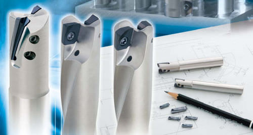 Fresa de dos cortes - HYBRIDTACMILL series - Tungaloy EUROPE - de acabado / de plaquitas intercambiables