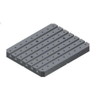 Placa de fijación en T - 850 series - Lenzkes Spanntechnik GmbH - de hierro fundido / de aluminio / rectangular