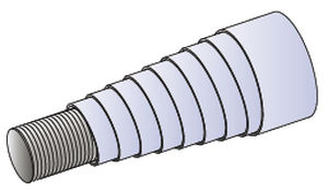 Muelle espiral - Metal Gennari S.R.L. - de protección / de acero / para árbol de transmisión