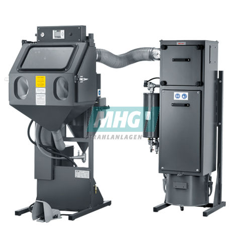 Cabina de chorro de arena manual - SMG 25 - MHG Strahlanlagen GmbH - de aspiración