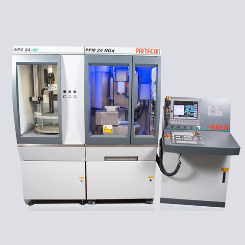 Centro de mecanizado CNC para micro-mecanizado - PFM 24 NGd - PRIMACON Maschinenbau GmbH - 3 ejes / vertical / con 3 husillos
