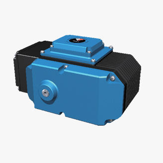 Actuador para válvula eléctrico - SRH series - Seibu - de fracción de vuelta / con reductor de piñon recto / de simple efecto