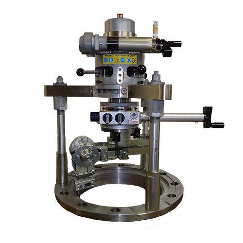 Refrentadora de bridas portátil - TU400 - PROTEM - neumática / automática