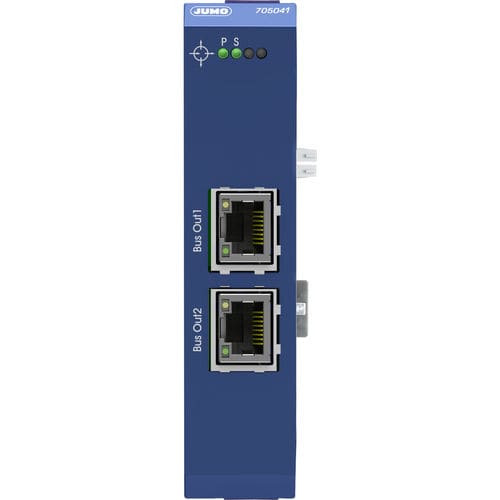 Router central - 705041 - JUMO GmbH & Co. KG - para red / RJ45 / en riel DIN