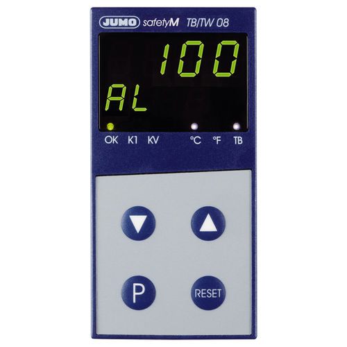 Controlador y limitador de temperatura digital - safetyM TB/TW08 - JUMO GmbH & Co. KG - programable / de proceso / configurable