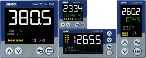 Indicador de proceso - meroVIEW - JUMO GmbH & Co. KG - digital / visualizador LCD / de 5 dígitos