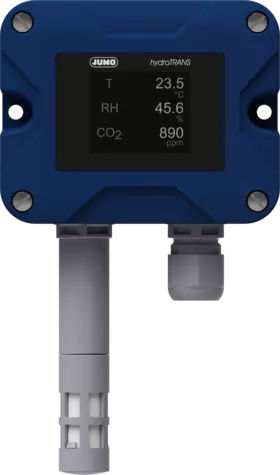 Sensor de temperatura y de humedad relativa - hydroTRANS S20 - JUMO GmbH & Co. KG - montaje en pared / RS-485 / USB