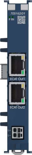 Módulo de comunicación RJ45 - JUMO I/O system communication module 2-channel - JUMO GmbH & Co. KG - EtherCAT / 2 puertos / en riel DIN