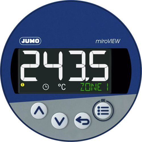 Panel indicador de temperatura - miroVIEW - JUMO GmbH & Co. KG - digital / visualizador LCD / para montaje sobre panel