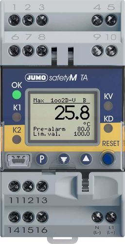 Monitor de seguridad en riel DIN - JUMO safetyM TA - JUMO GmbH & Co. KG