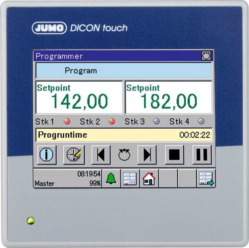 Controlador de proceso Modbus - JUMO DICON touch - JUMO GmbH & Co. KG - programable / modular / multicanal